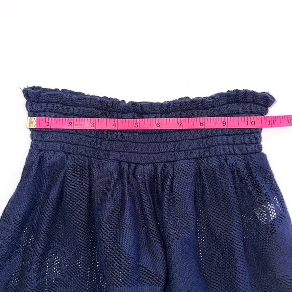NEW Aerie Smocked Waist Navy Blue Flowy Shorts Size XS - Picture 9 of 11